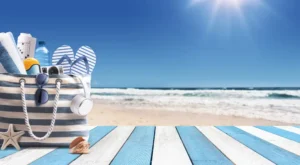 Sommer Sonne Strand Strandtasche Meer Flipflops Strohhut Logopädie Praxis Selbstredend Nürtingen